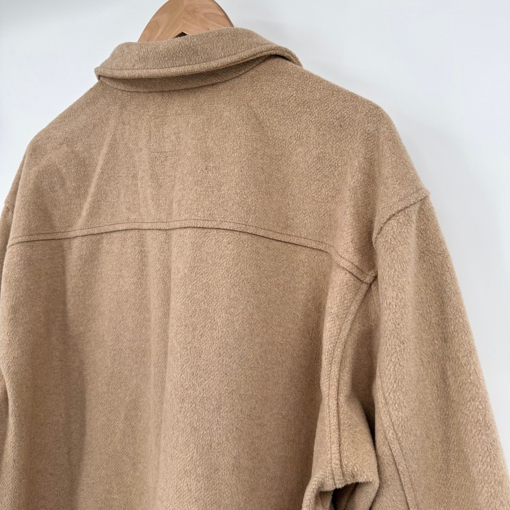 Old Navy Classic Camel Brushed-Twill Front Snap Round Hem Shacket Women's XL‎ - Picture 8 of 12